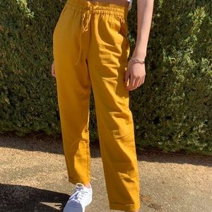 Mustard yellow pants